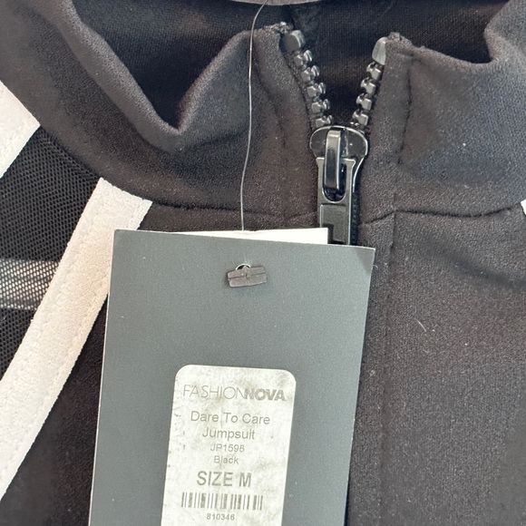 Fashion Nova Black and White Jumpsuit - Picture 3 of 3